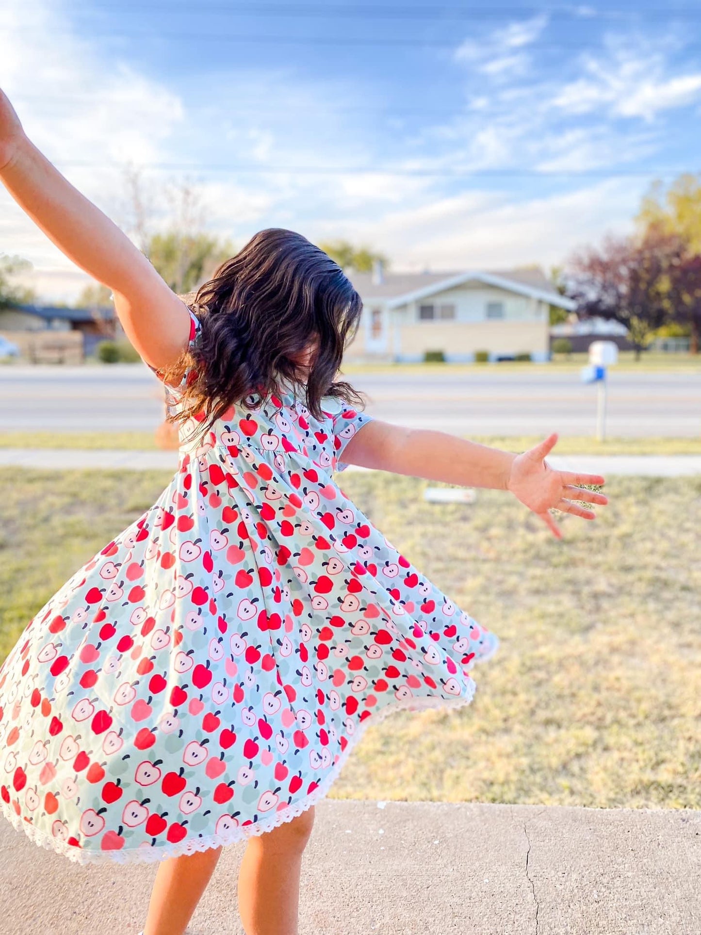 Apple of My Eye Lace Collar Dress