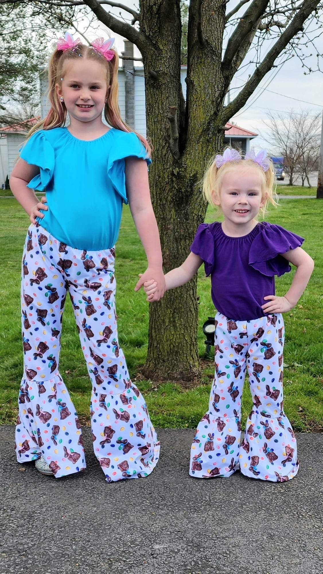Chocolate Bunnies Bell Bottoms