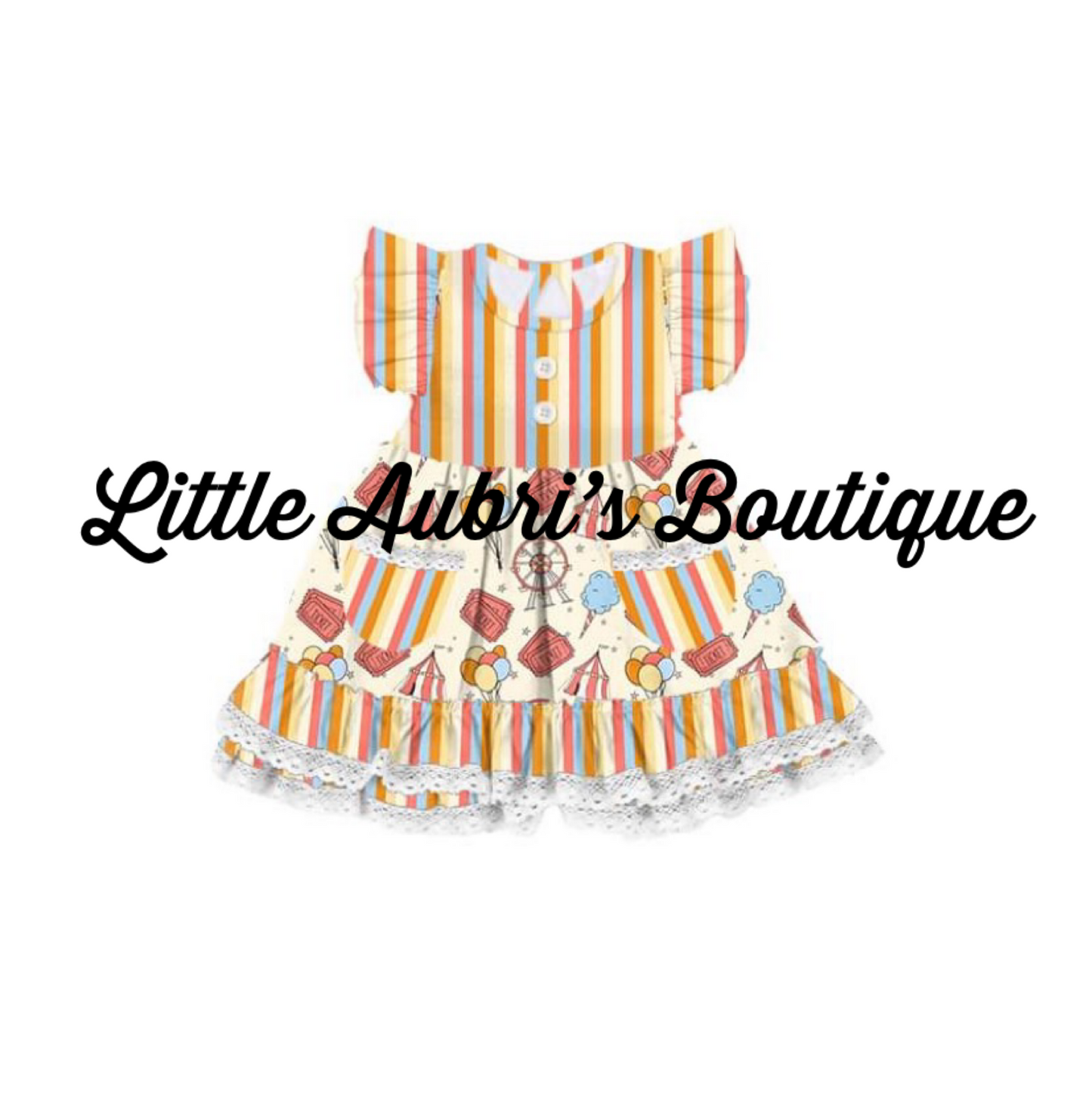 Carnival Rides Lace Dress
