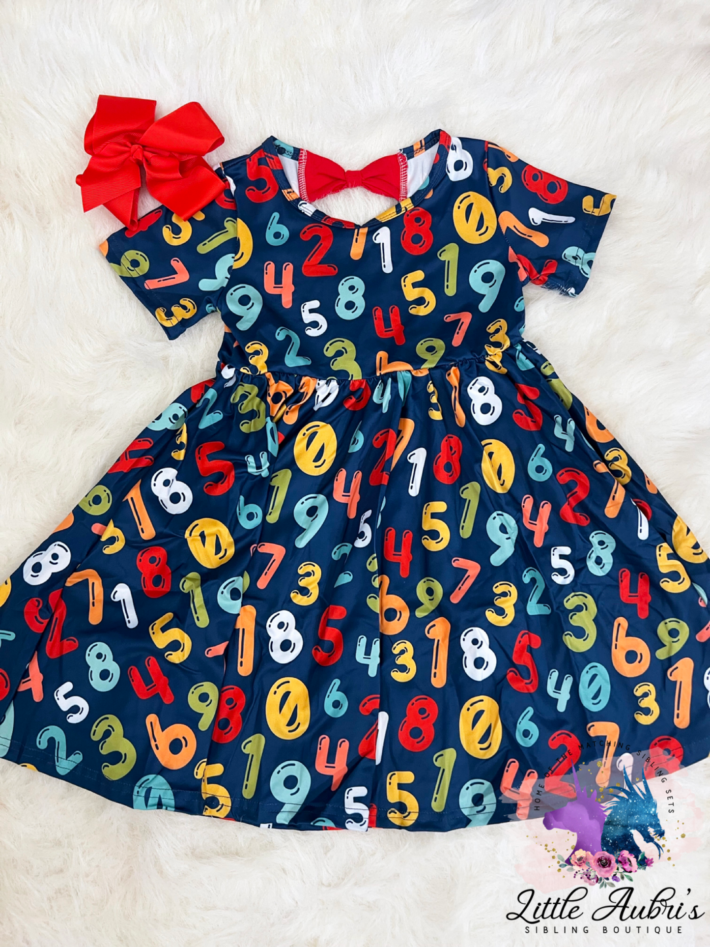 Number Genius Bow Back Dress