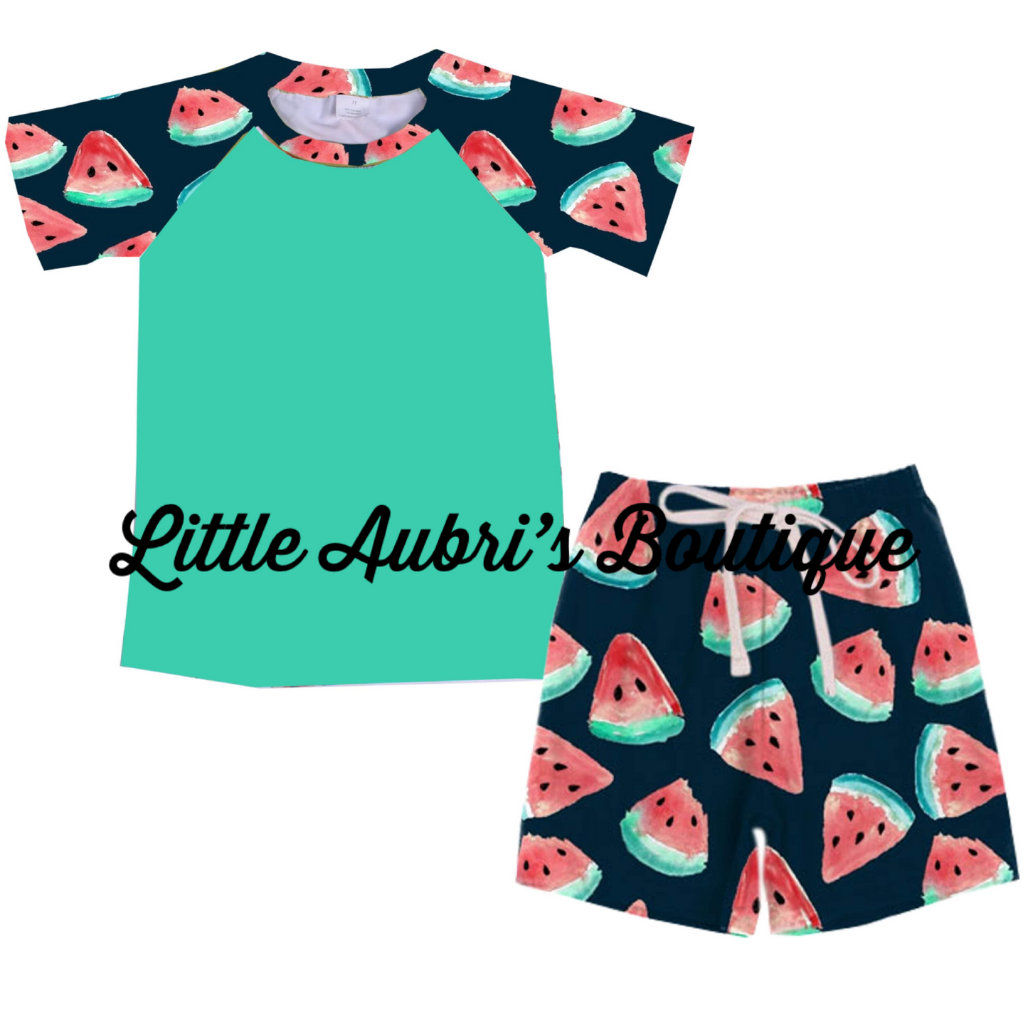 Watermelon Rashguard & Board Shorts Set