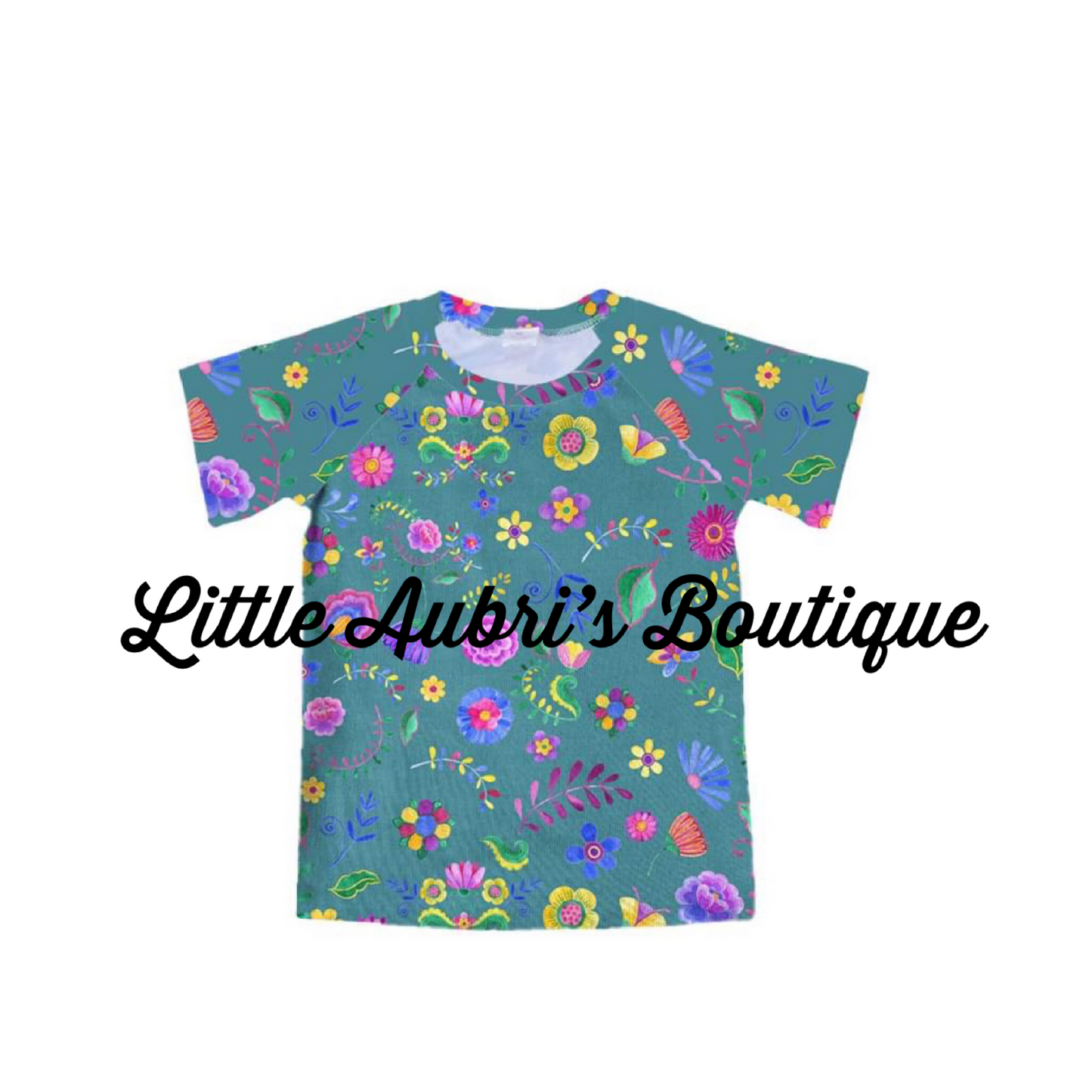 Adult Neon Flowers Tee