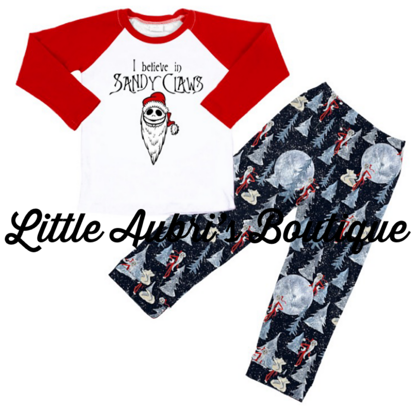 Santa Jack Adult Graphic Tee and Pajama Set