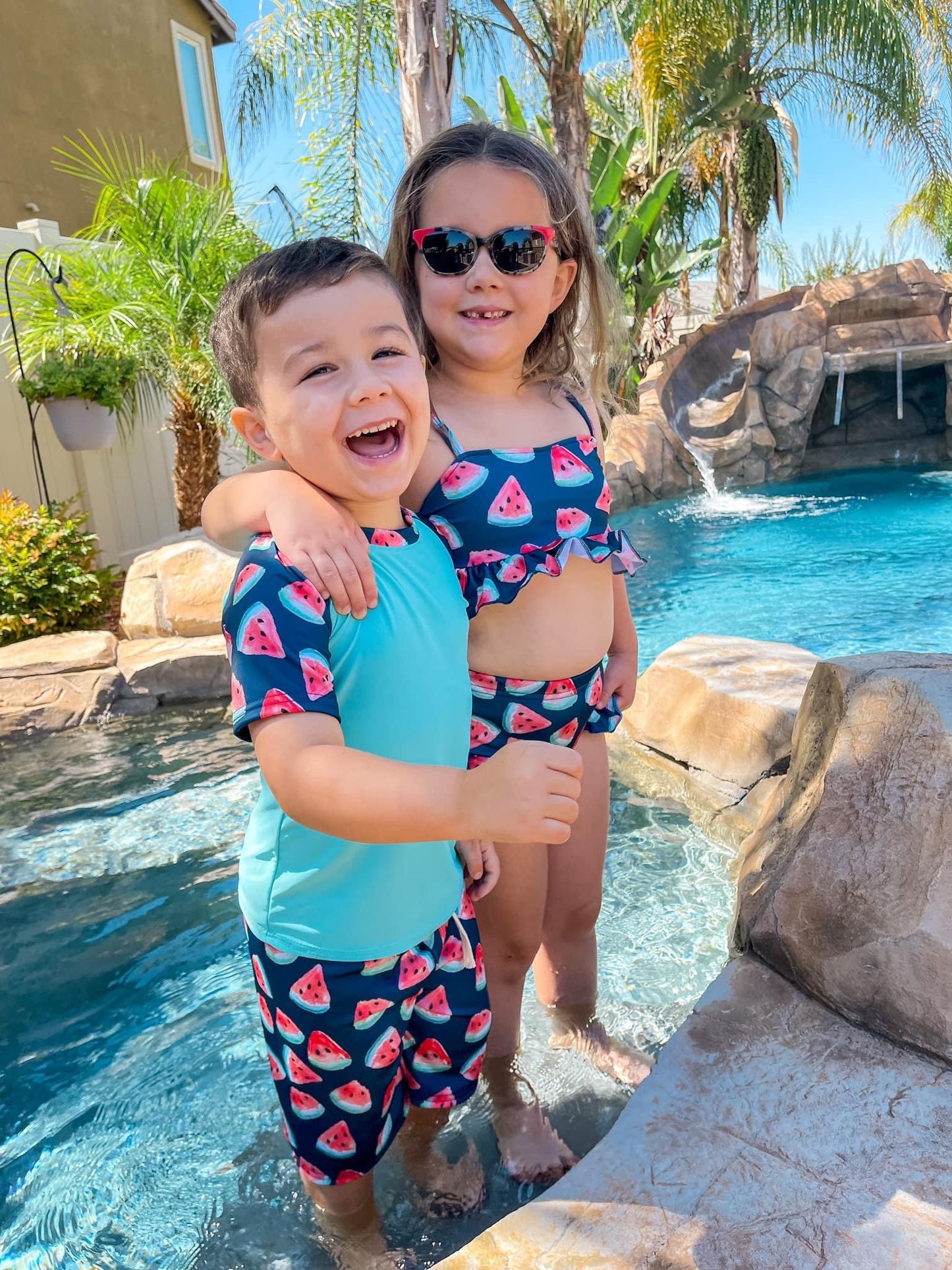 Watermelon Rashguard & Board Shorts Set