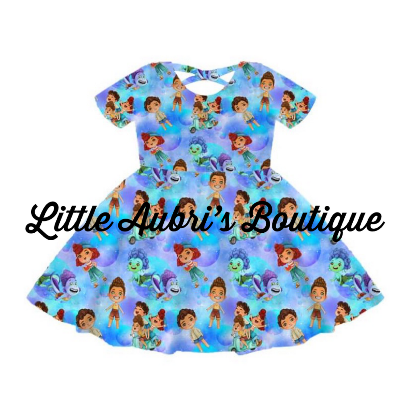 Sea Monsters Cross Back Dress