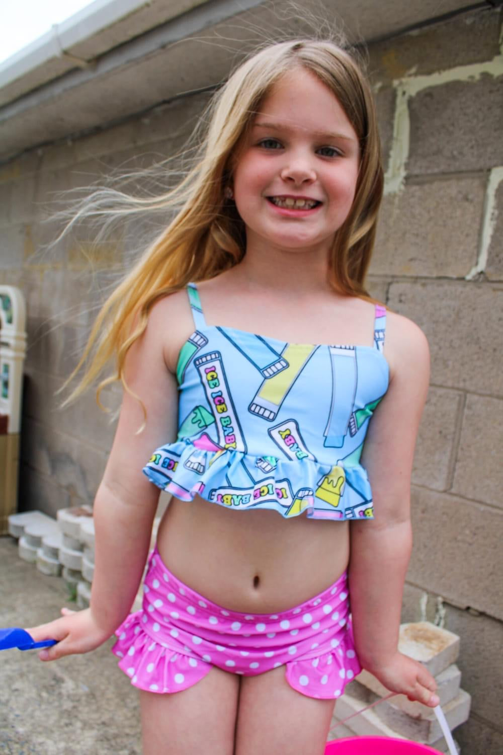 Ice Ice Baby 2 Piece Swimsuit Set
