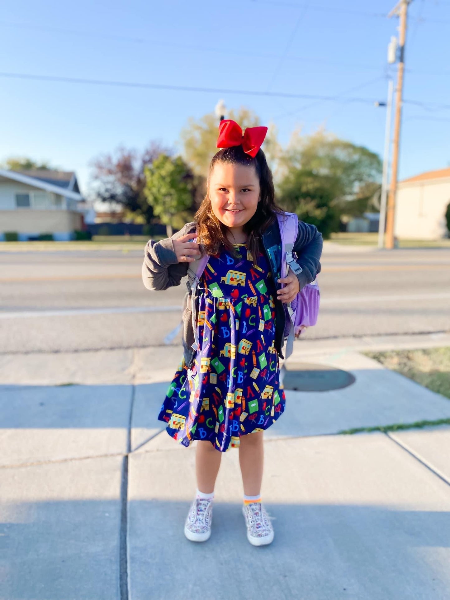 ABC School Bus Twirl Dress