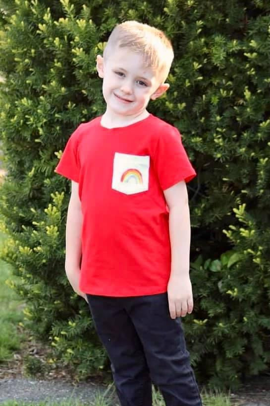 Traditional Rainbow Pocket Tee