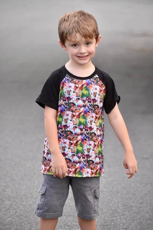 Moana Mashup Raglan