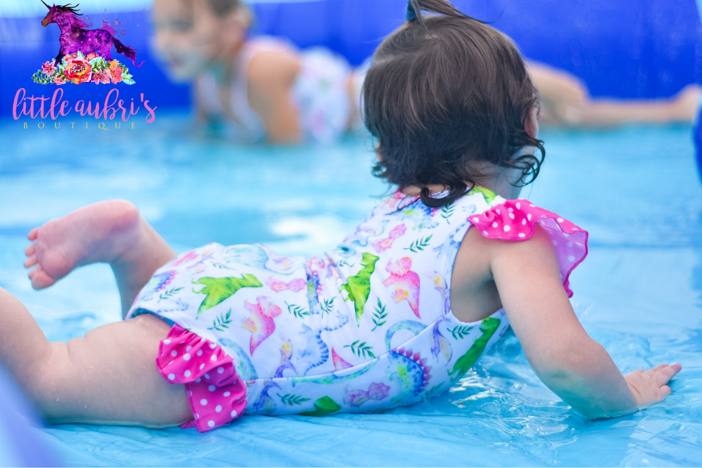 Dino Flutter One Piece Swimsuit