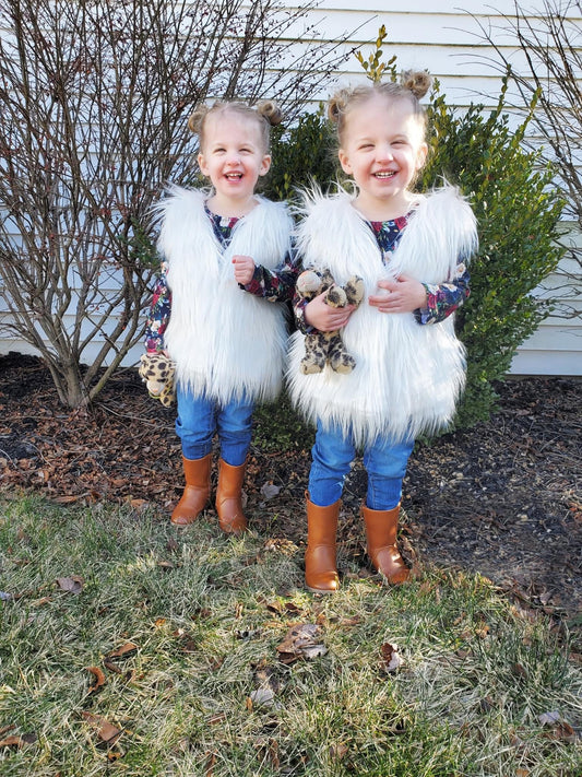 White Fur Vest