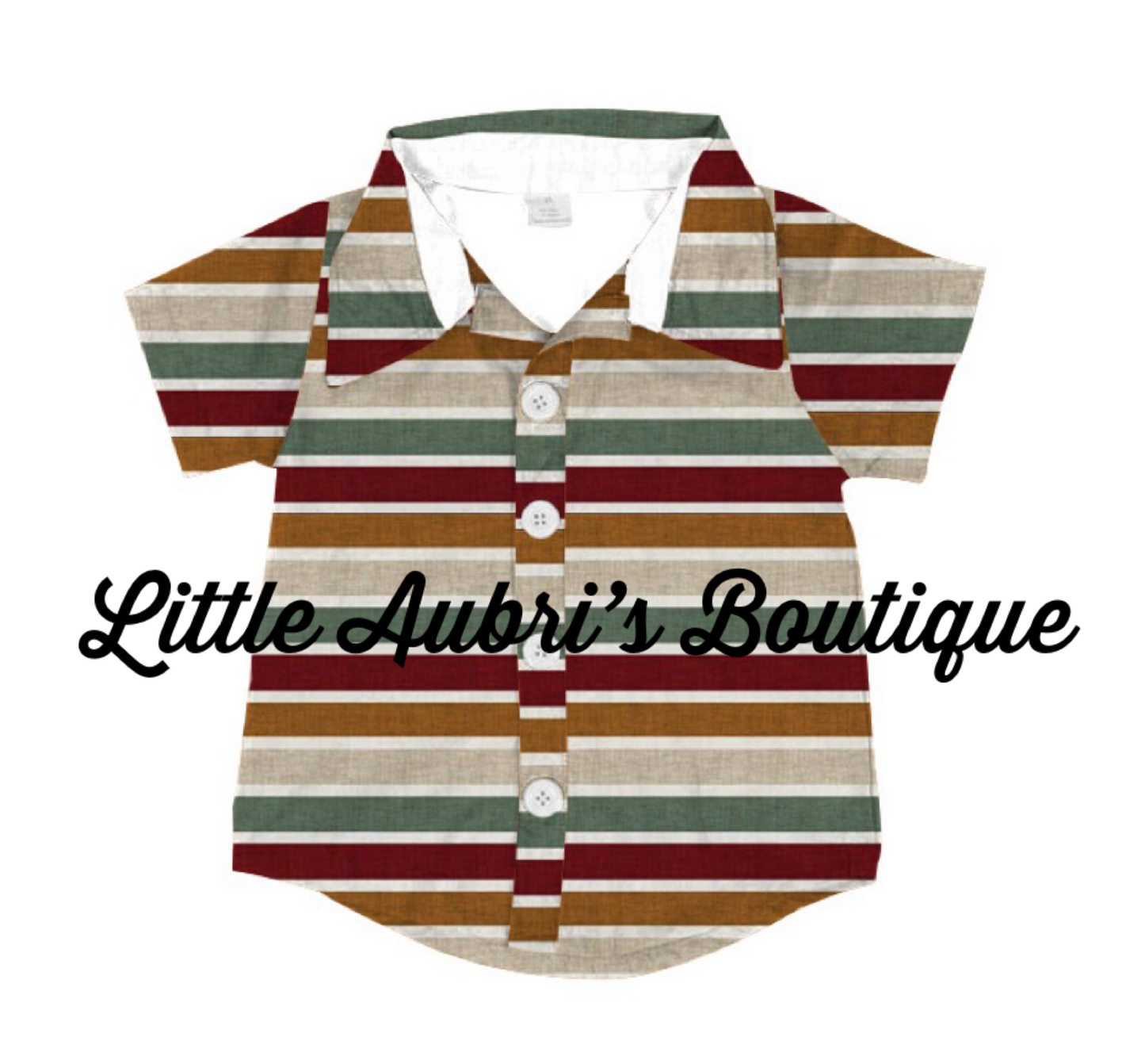 Fall Stripes Button Down Shirt