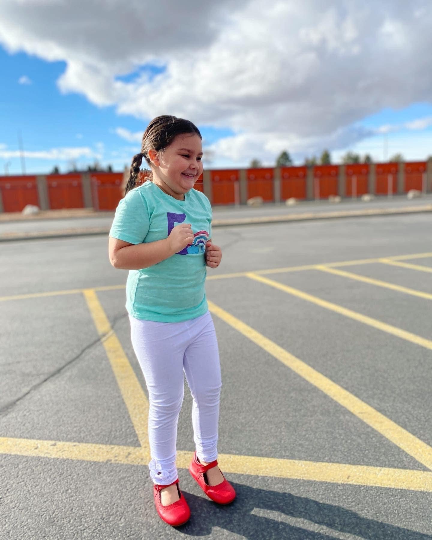 White Ruffle Wooden Button Leggings