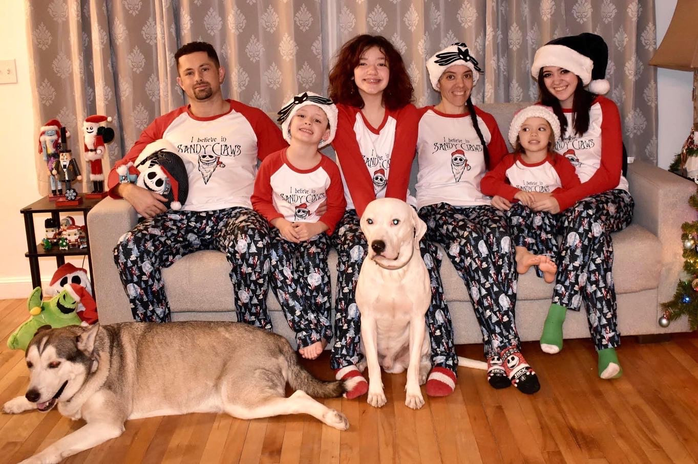 Santa Jack Kid Graphic Tee and Pajama Set