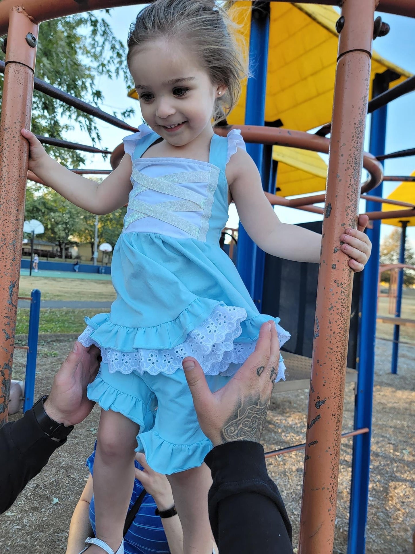 Glass Slipper Princess Ruffle Shorts Set