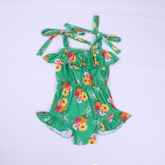 Aloha Babe Pineapple Tie Romper