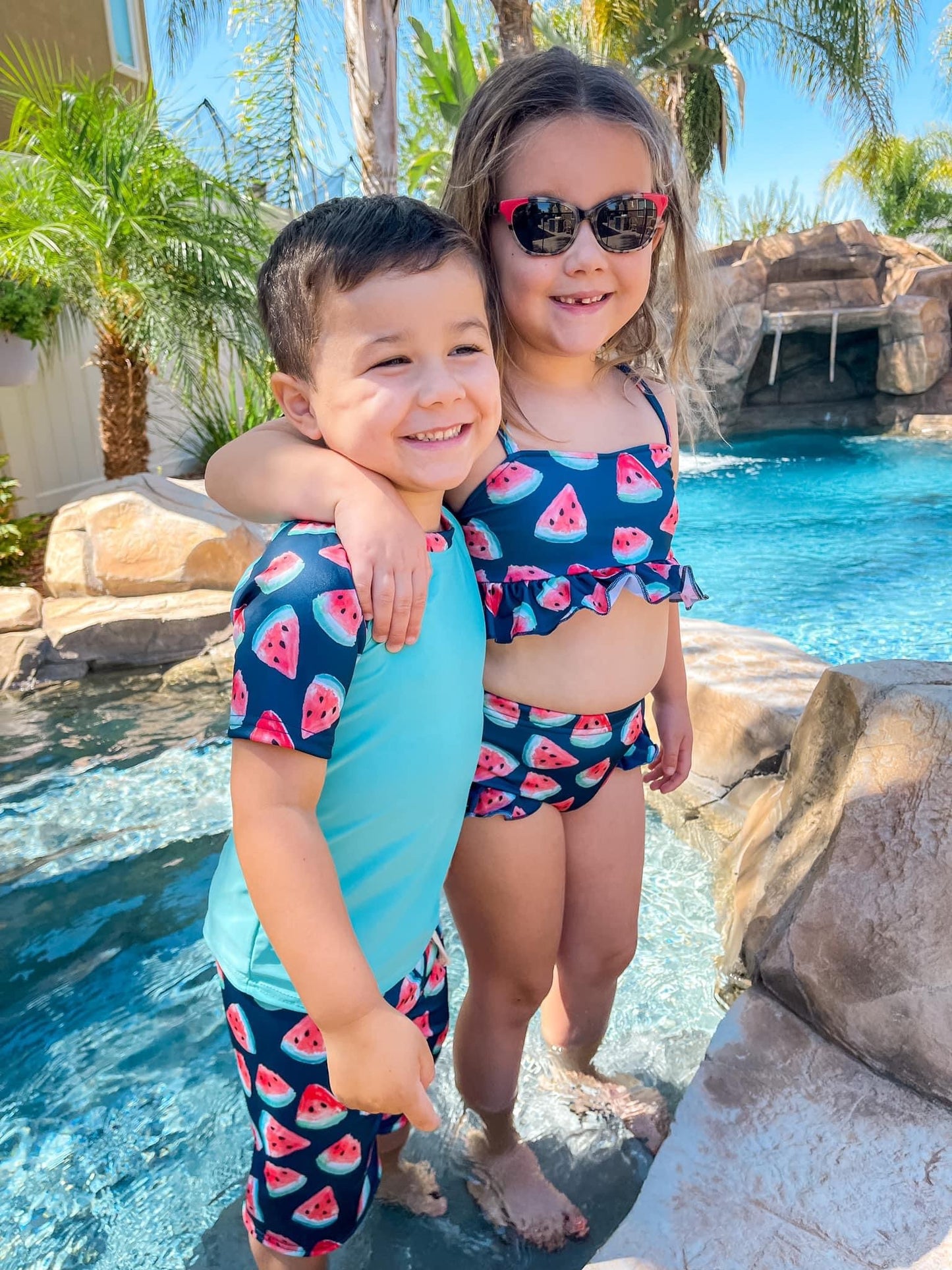 Watermelon Rashguard & Board Shorts Set