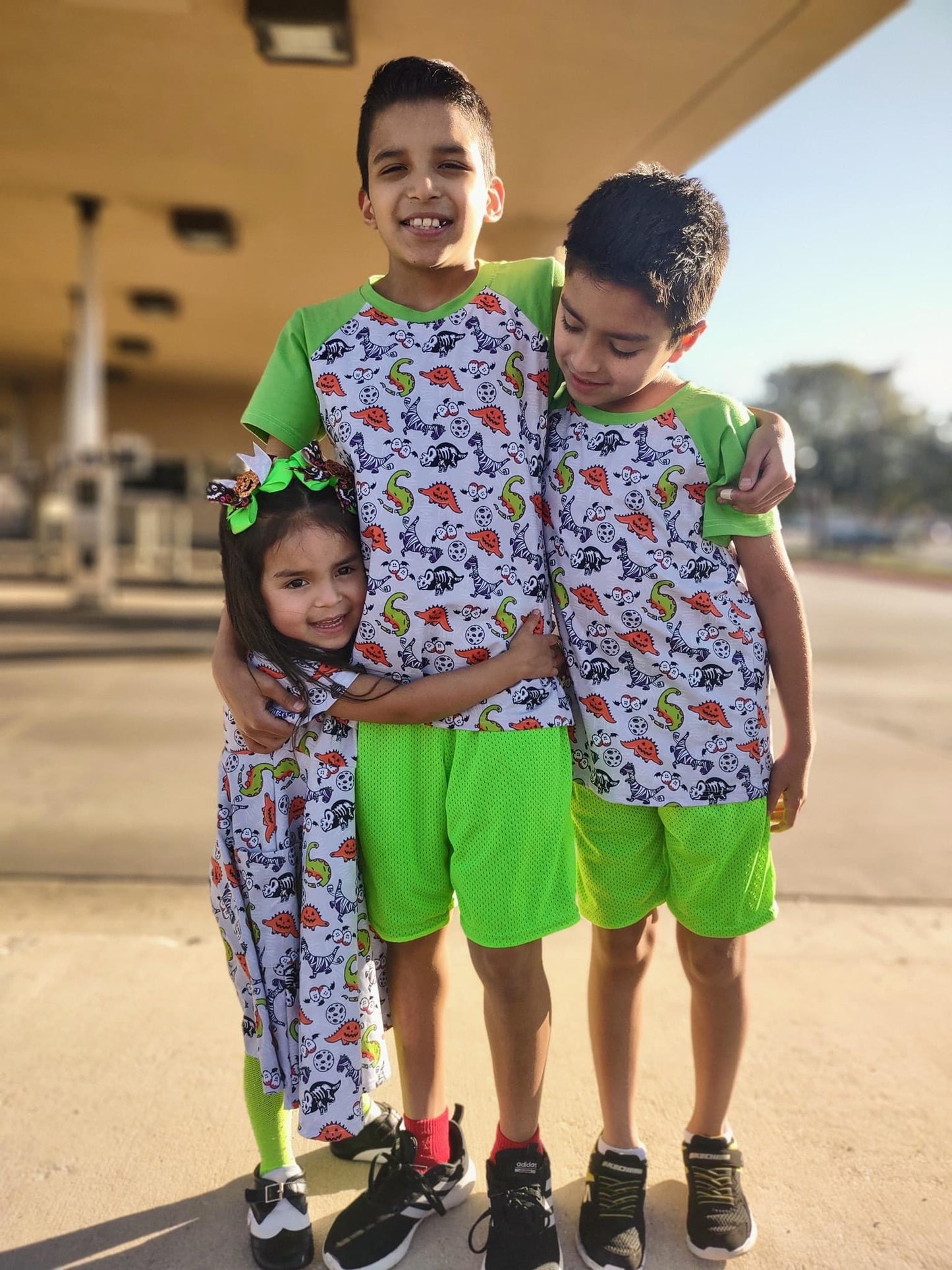 Halloween Dinos Hidden Pocket Twirl Dress