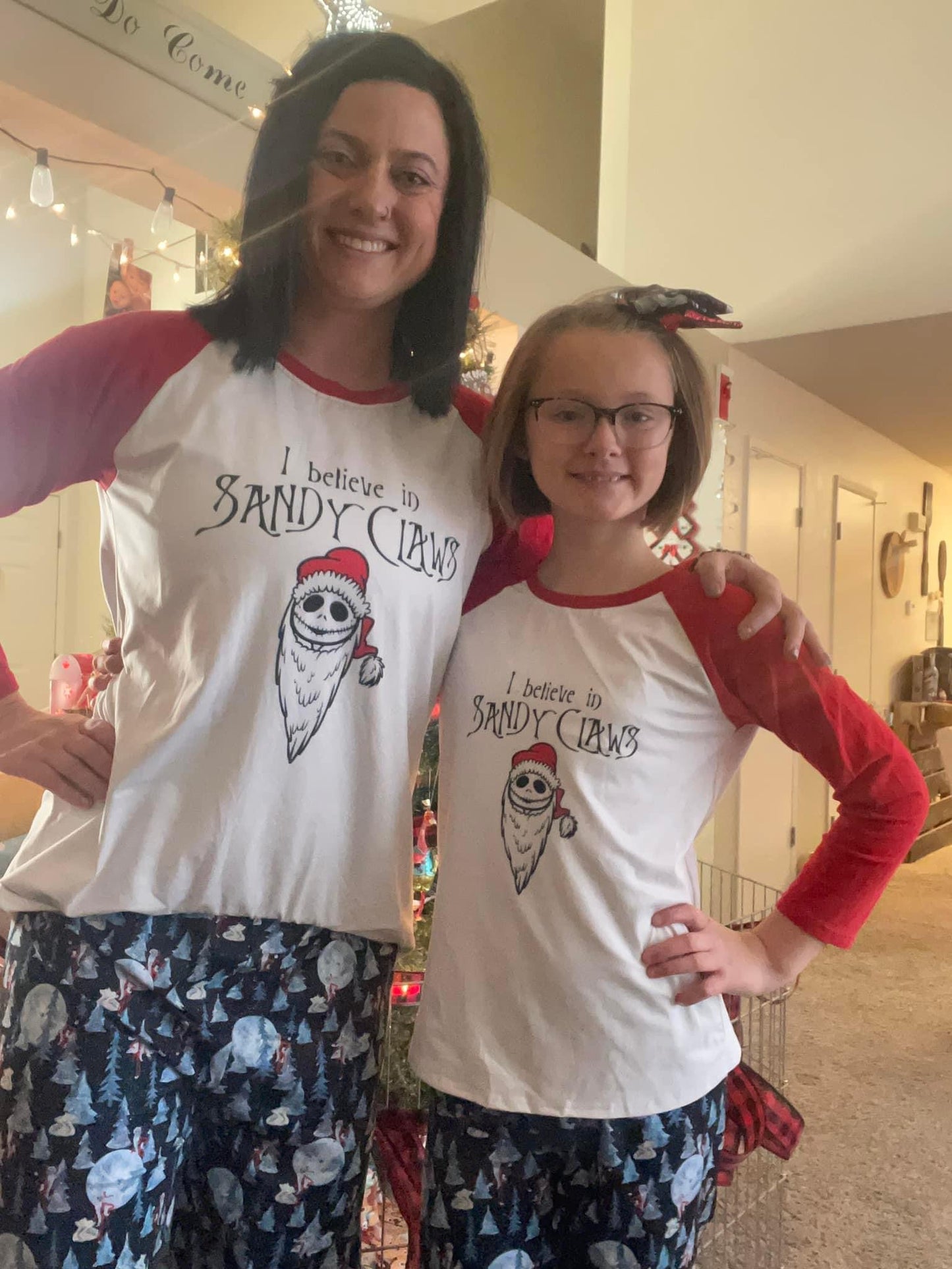 Santa Jack Adult Graphic Tee and Pajama Set