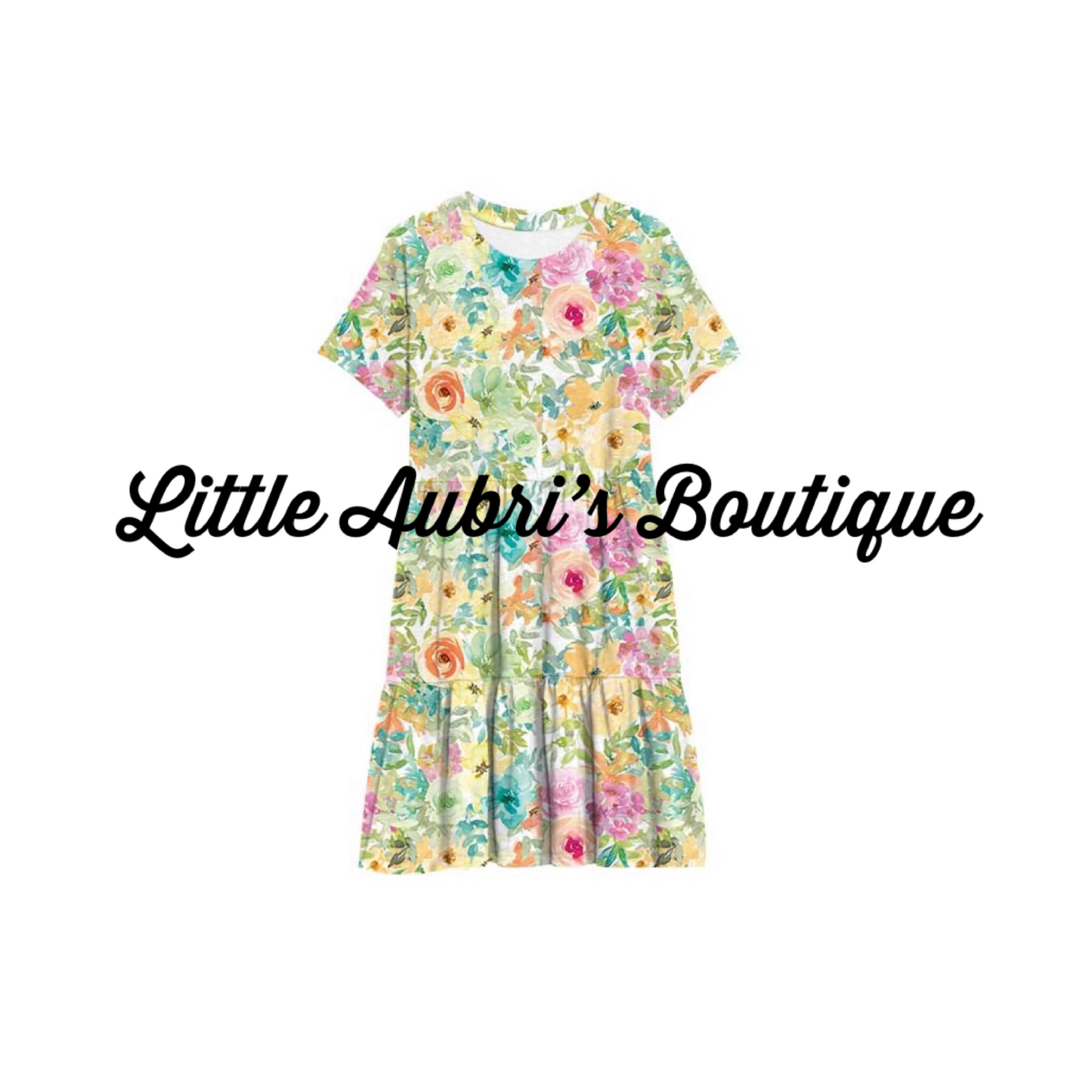 Botanical Gardens Triple Tiered Dress