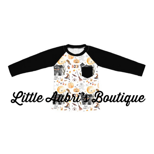 Haunted House Long Sleeve Raglan