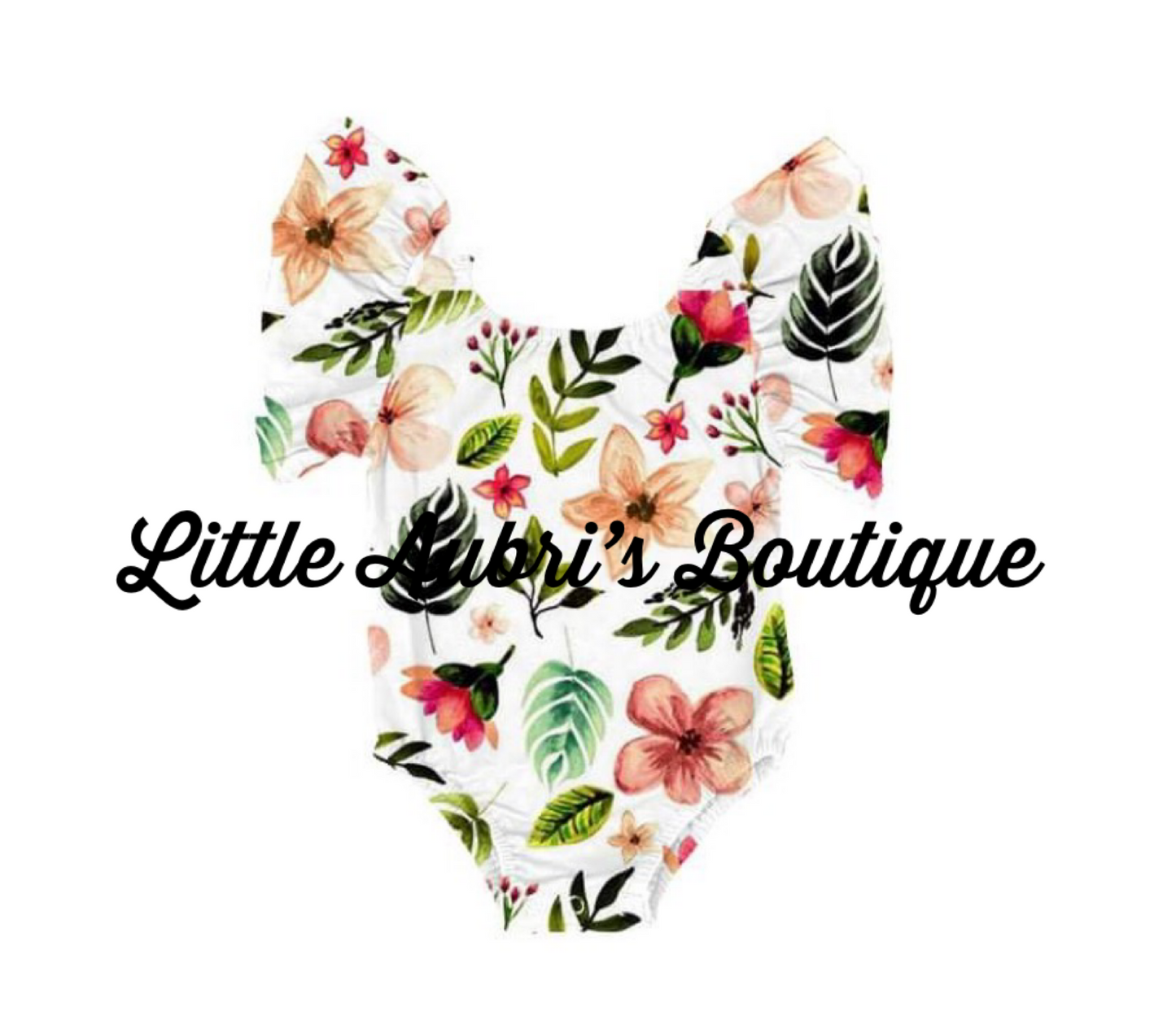 Island Babe Flutter Sleeve Leotard