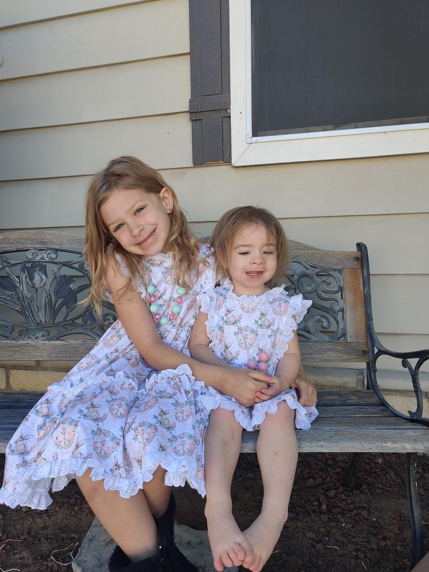 Vintage Bunnies Lace Dress