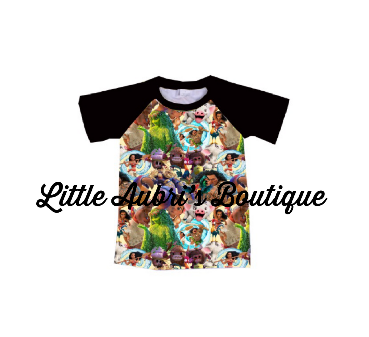 Moana Mashup Raglan