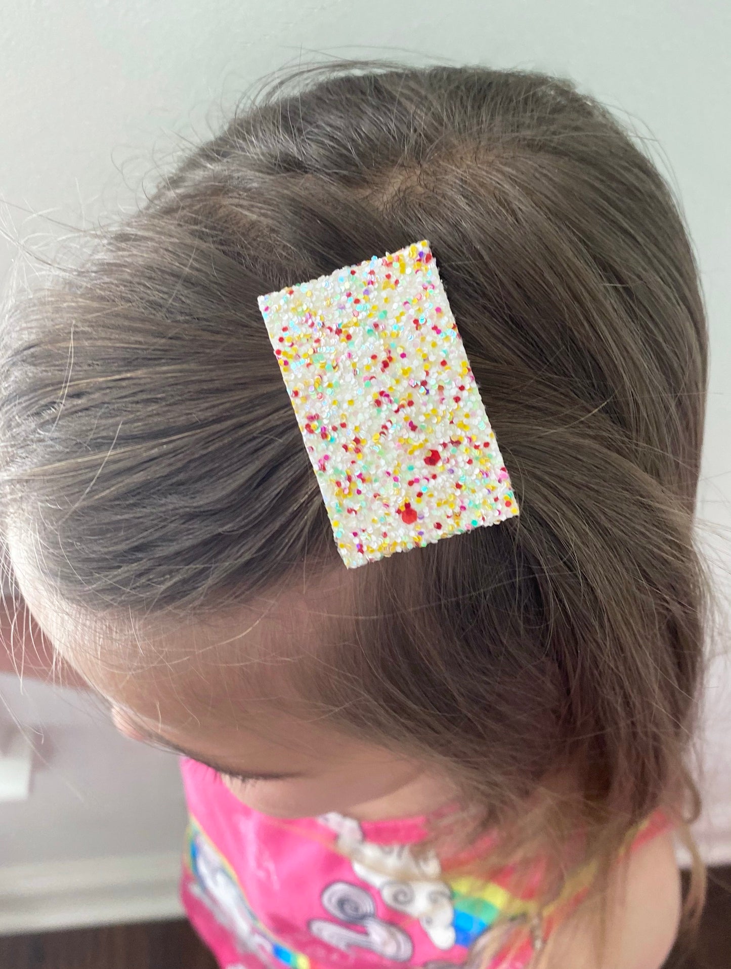 Single Glitter Snap Clip