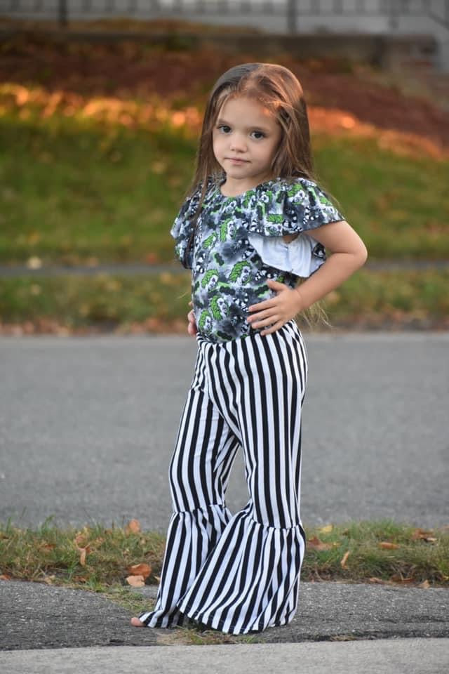 Beetlejuice Flutter Sleeve Leotard