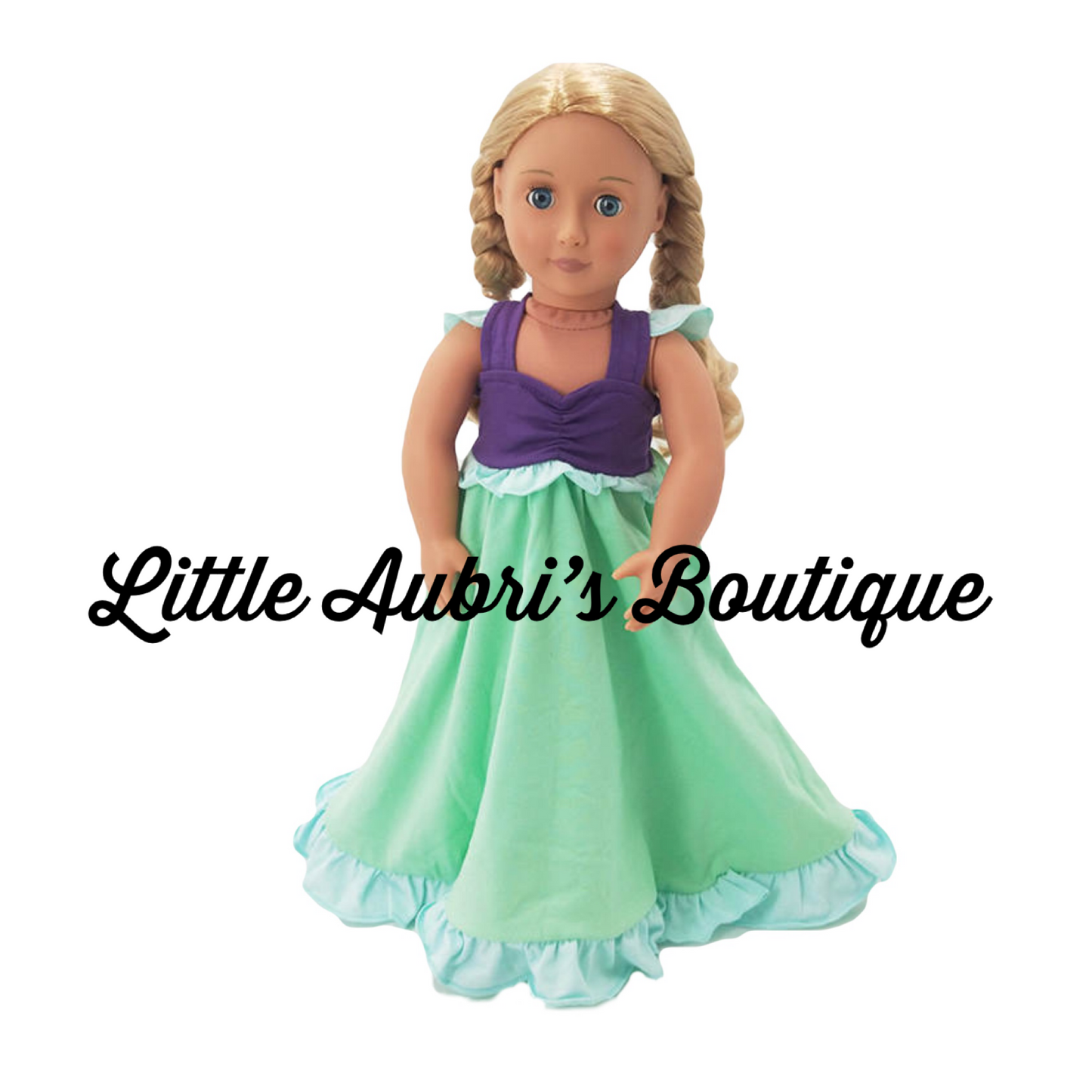 Mermaid Princess 18 in. Doll Dress
