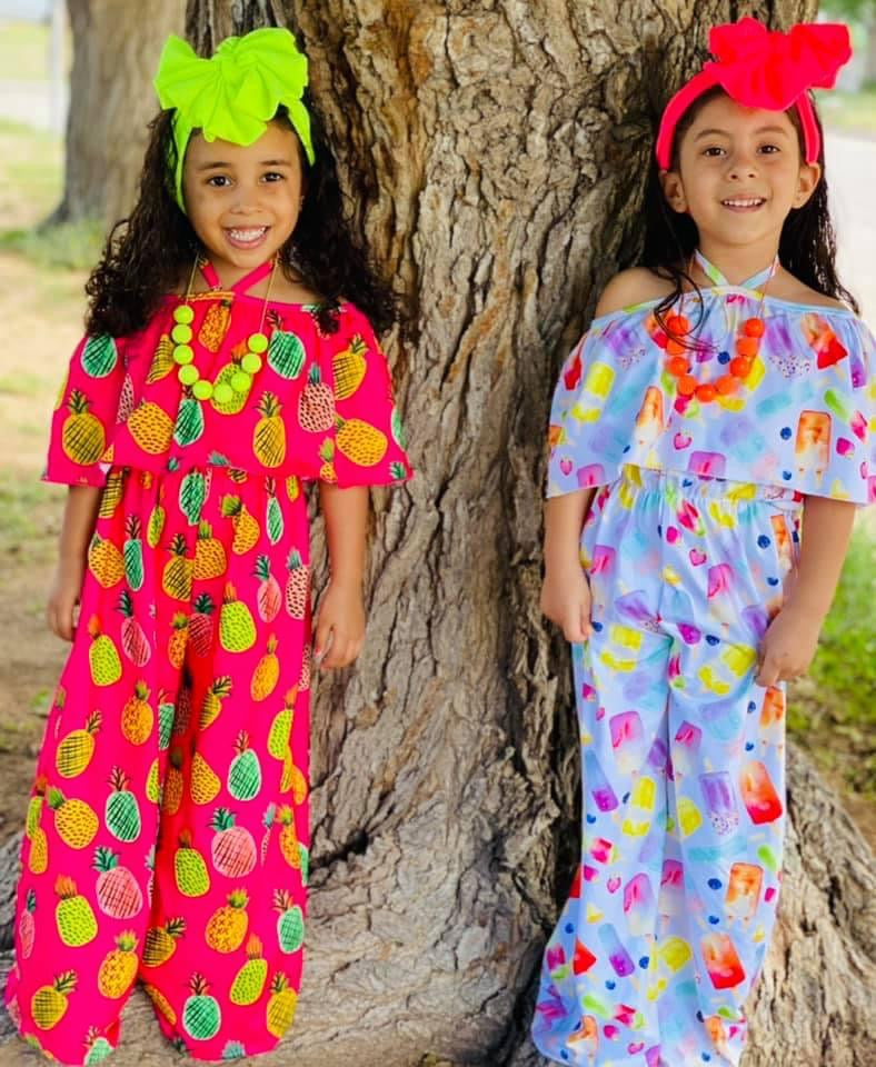 Neon Pineapple Tie Jumpsuit