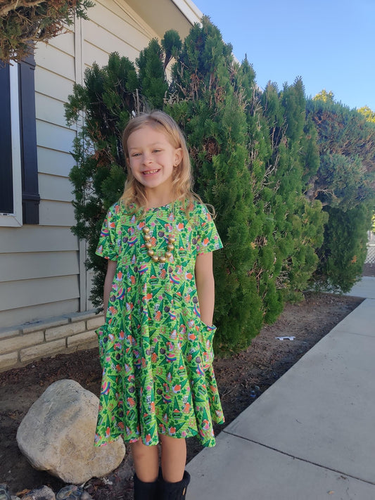 Lucky Gnomes Pocket Dress