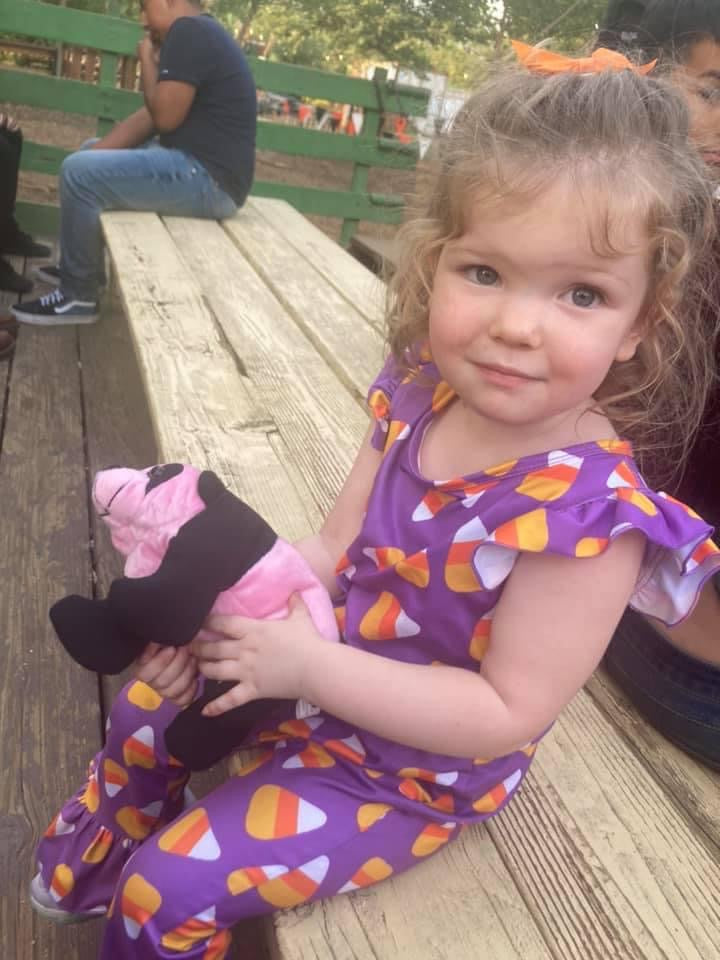 Purple Candy Corn Flutter Jumpsuit