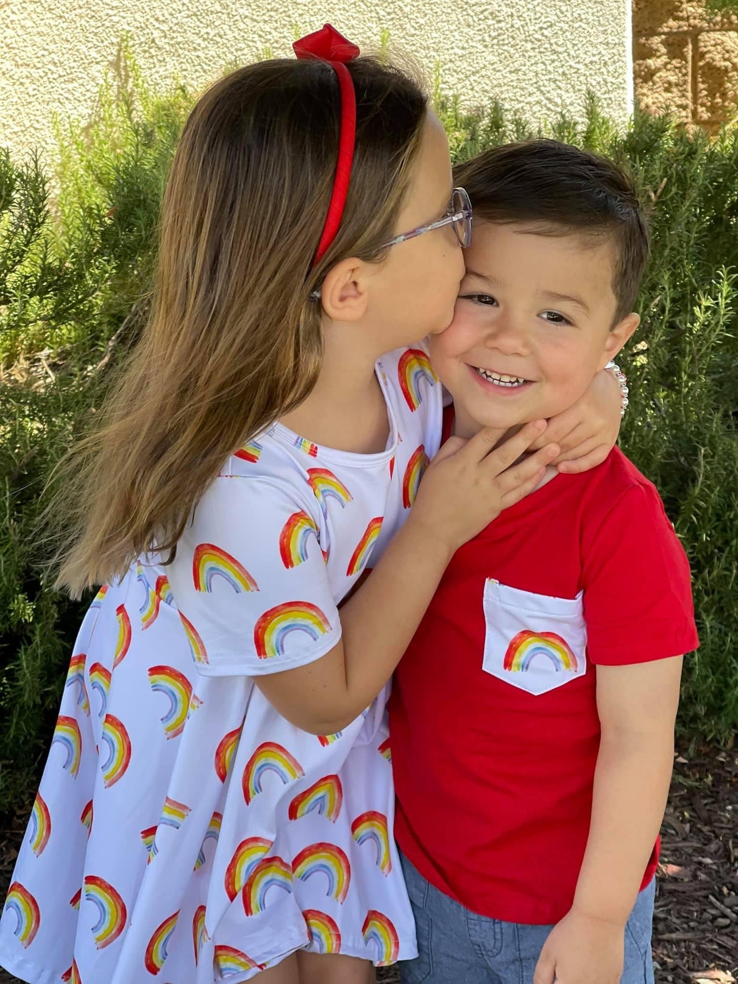 Traditional Rainbow Pocket Tee