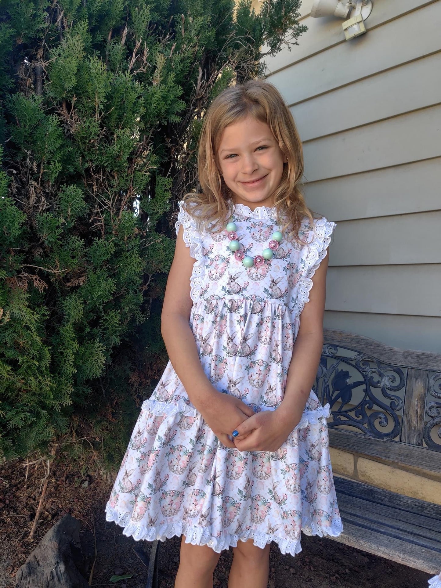 Vintage Bunnies Lace Dress