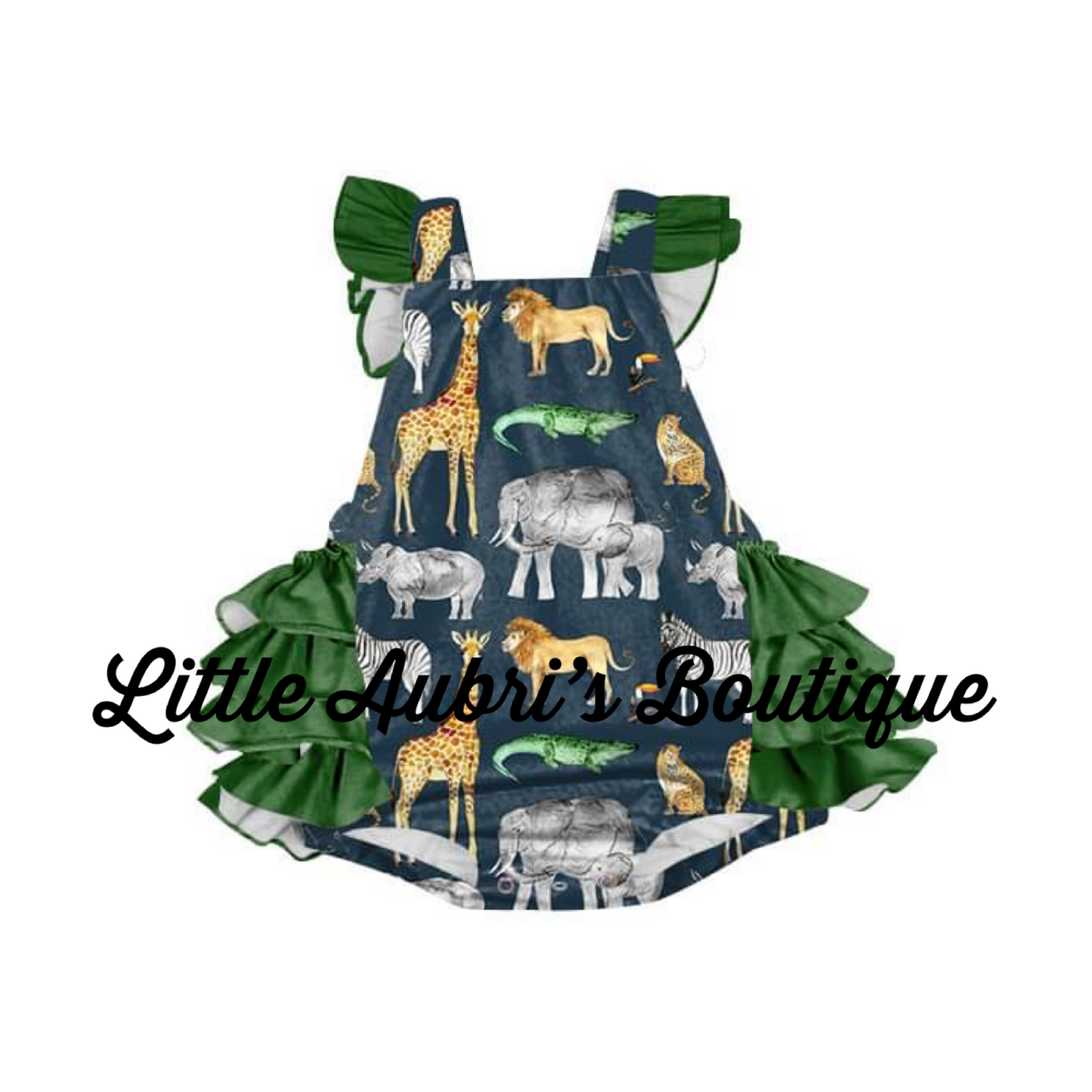 Safari Ruffle Romper