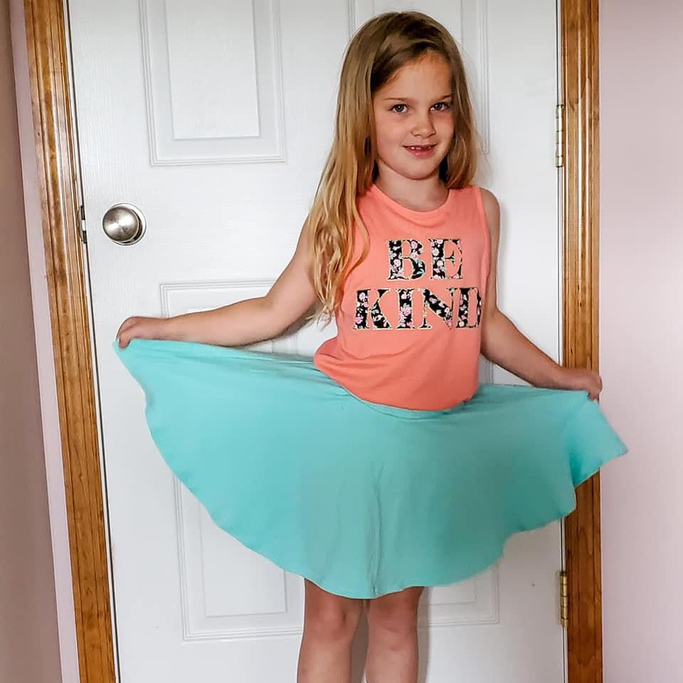 Blue Skirt w/ Built in Shorts