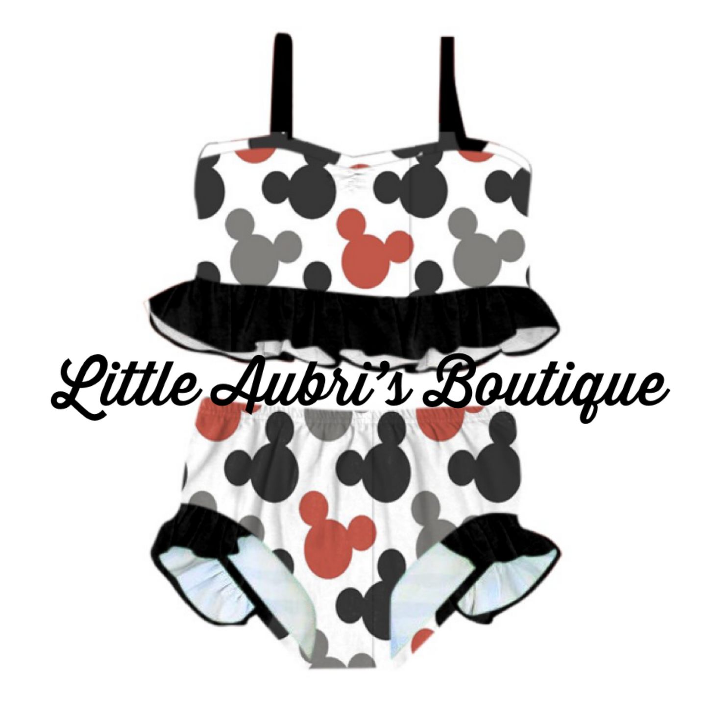 Classic Mouse 2 Piece Swimsuit Set