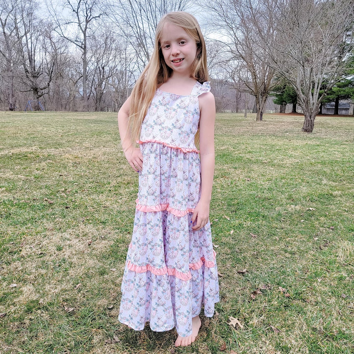 Vintage Bunnies Maxi Dress