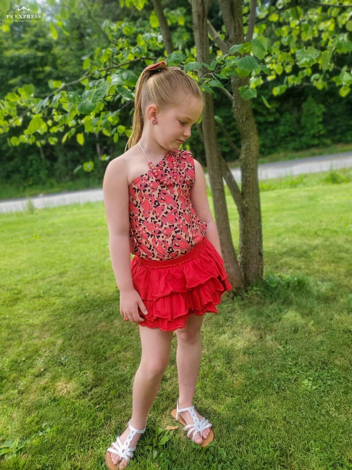 Leopard Crawfish One Shoulder Leotard