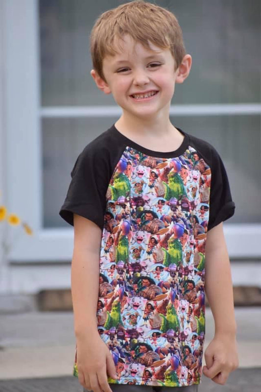 Moana Mashup Raglan
