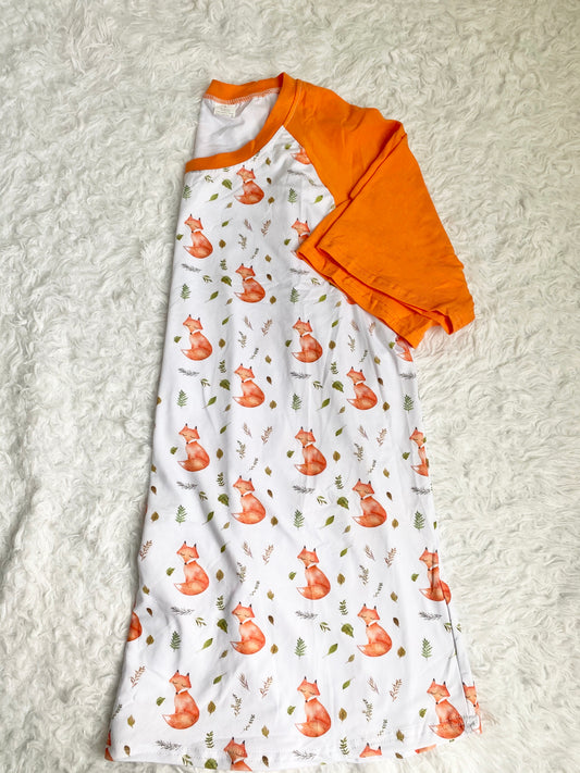 Fall Foxes Adult Raglan (Short or Long Sleeve) (Size Down)