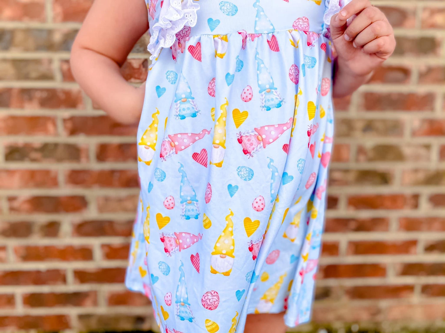 Easter Gnomes Lace Dress