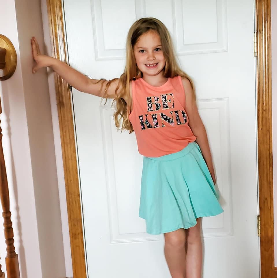 Blue Skirt w/ Built in Shorts