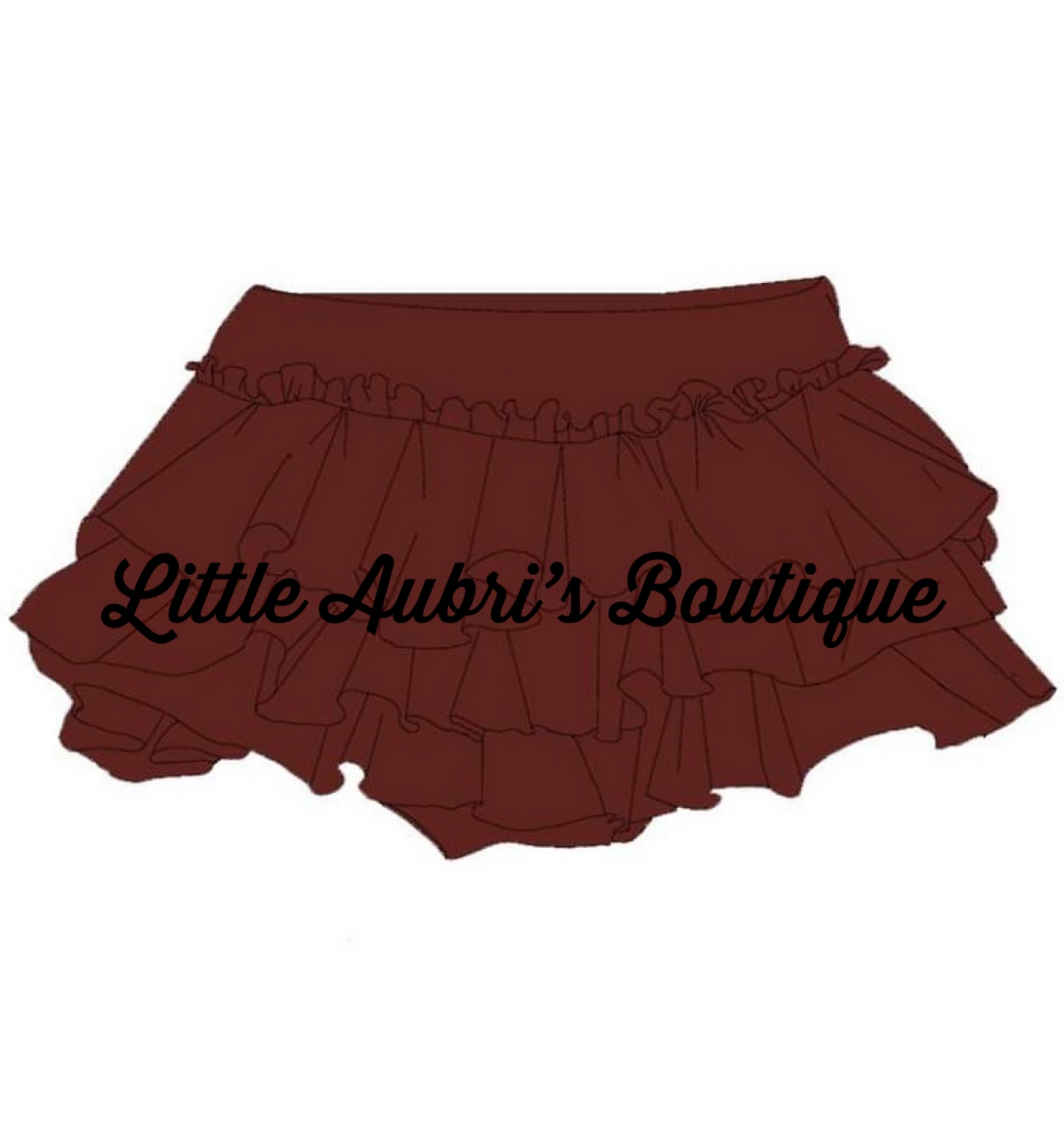 Brown Triple Skirted Bummies