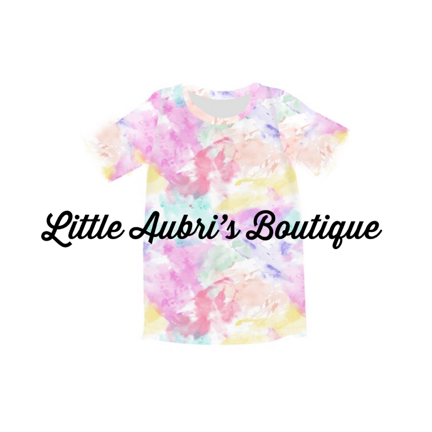 Mommy Pastel Tie Dye T Shirt Dress