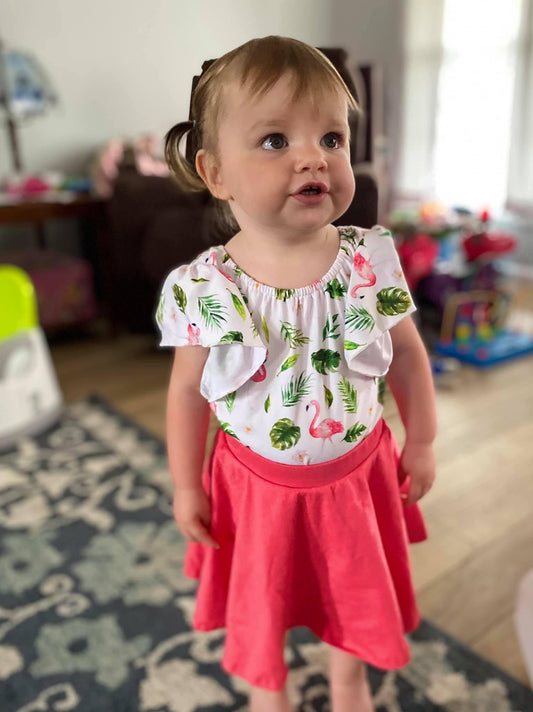 Light Pink Skirt w/ Built in Shorts