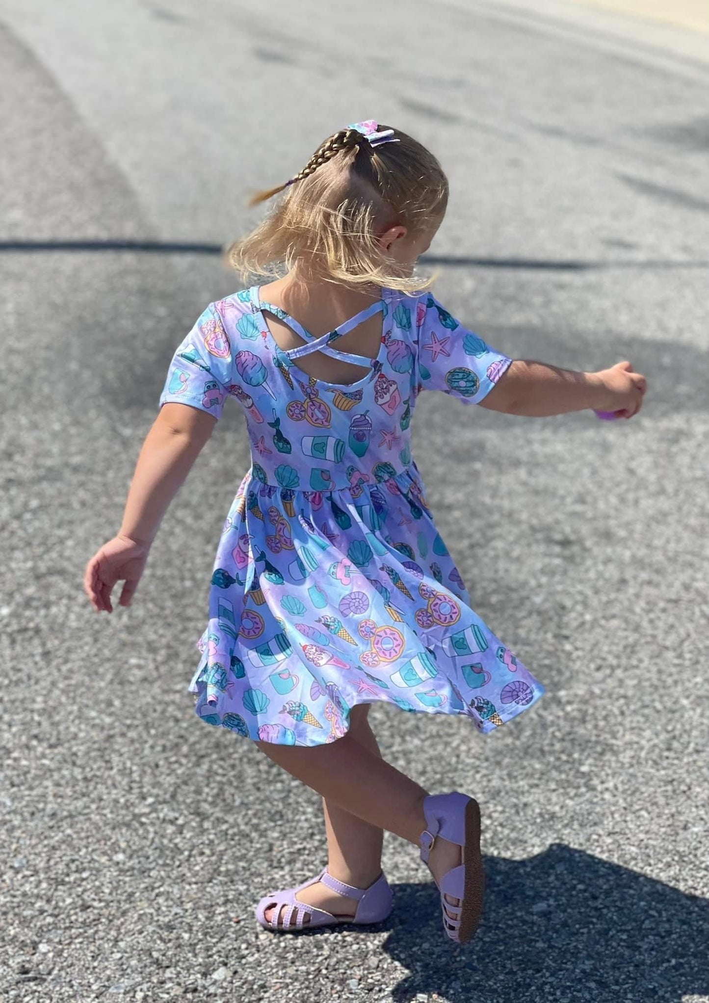 Mermaid Mouse Cross Back Dress