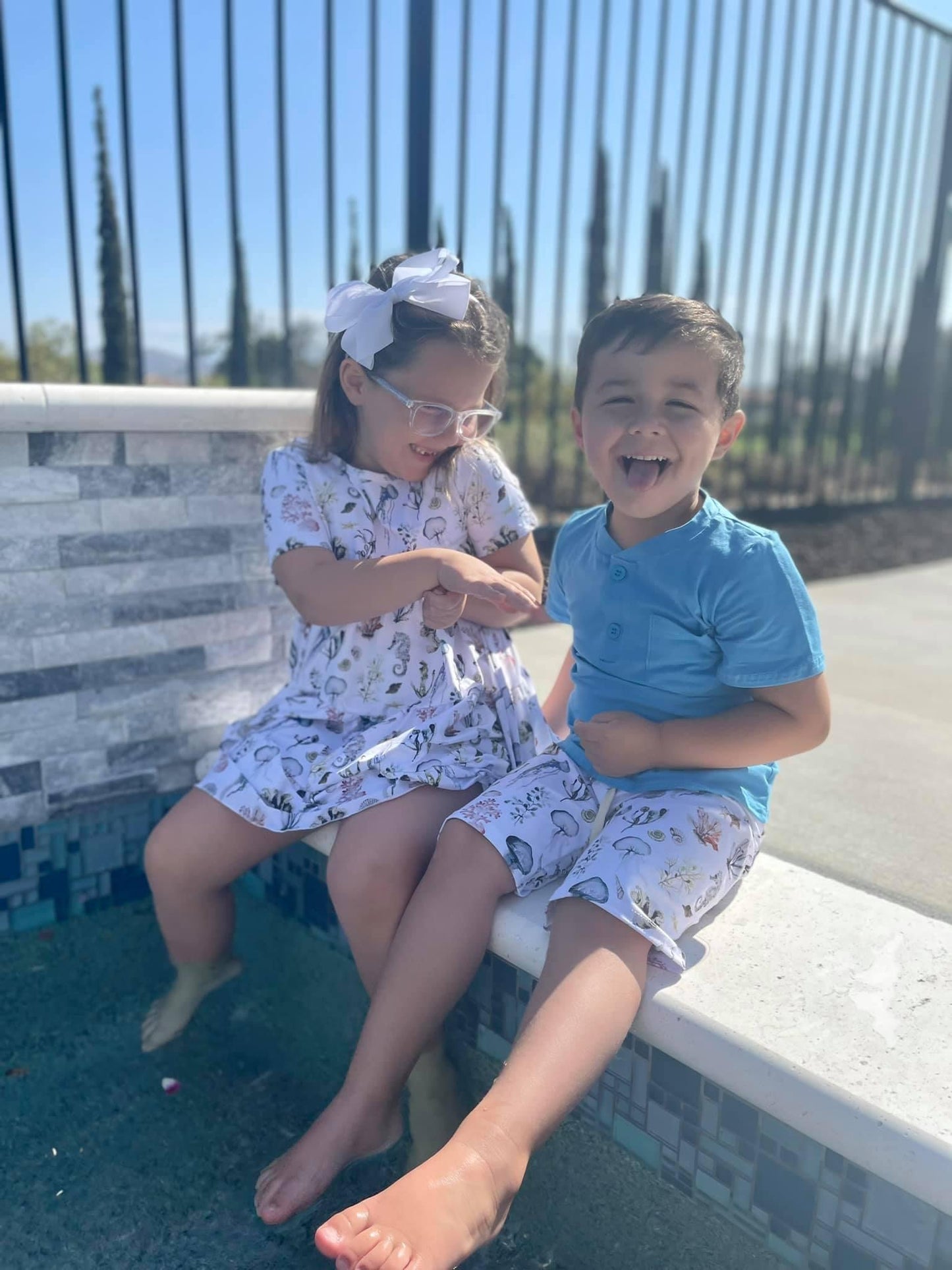 Sea Life Henley & Short Set